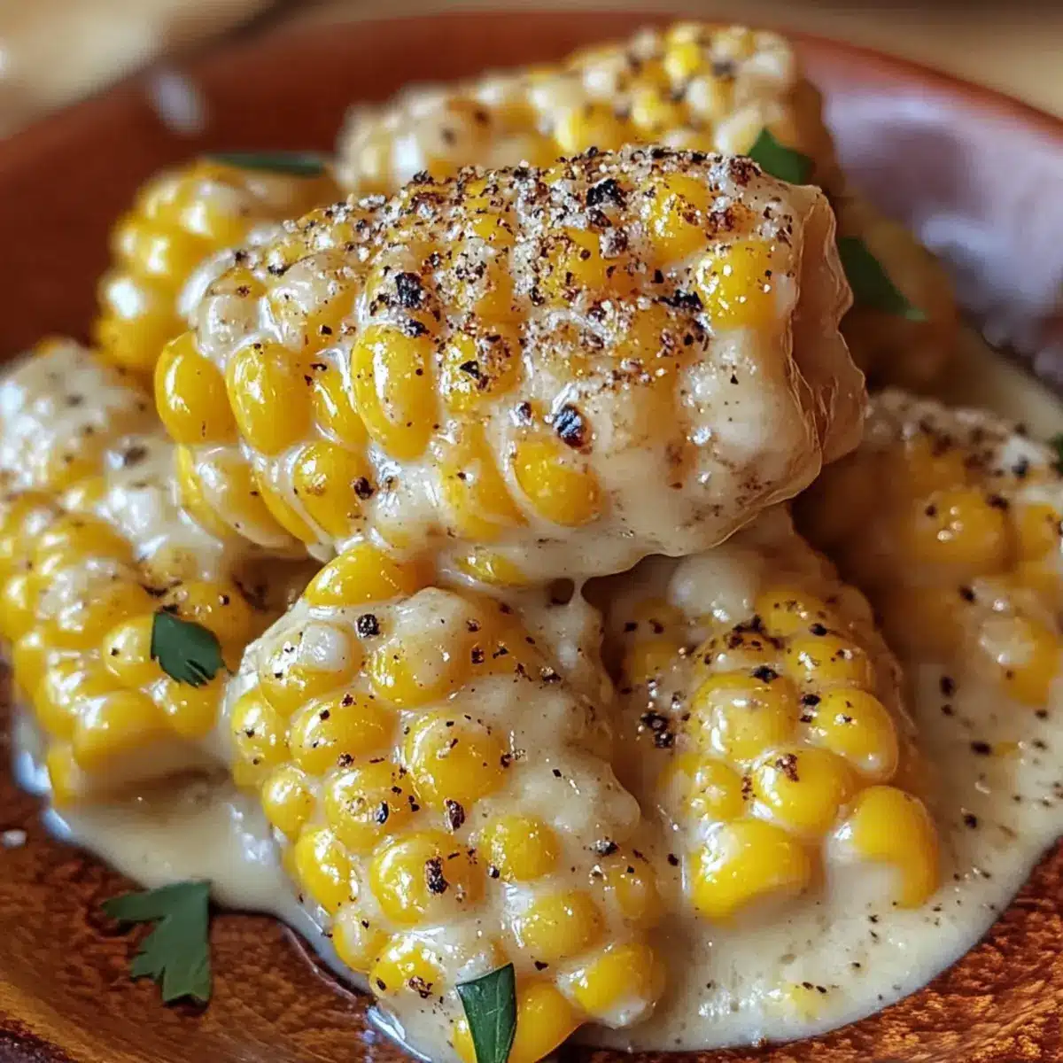 Cremige Honigbutter Pfannenmais