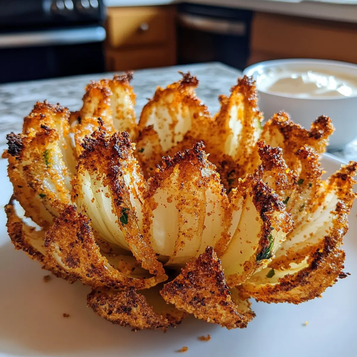 Blühende Zwiebeln aus der Heißluftfritteuse