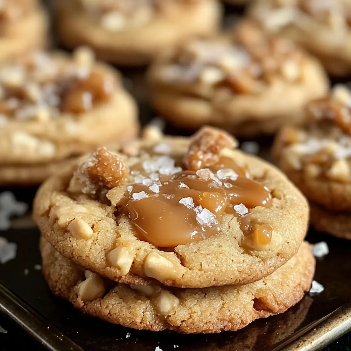 Gesalzene Karamell Crunch Kekse