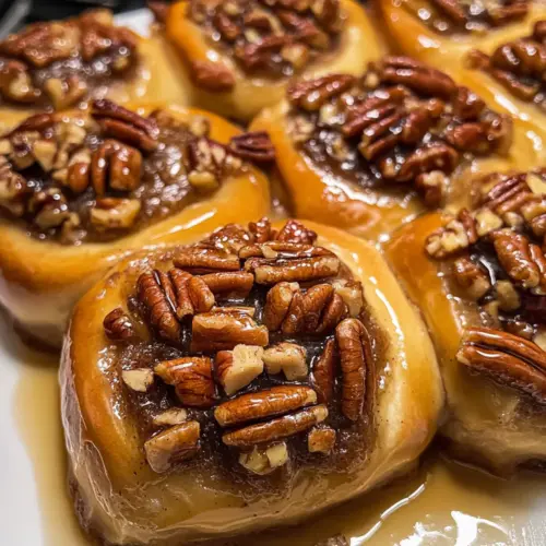 Butter-Pekan-Zimtbrötchen