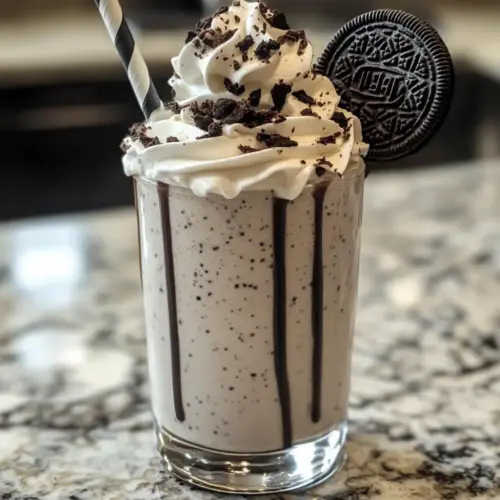 Oreo Milchshake Rezept Zutaten: - 6 Oreo-Kekse - 2 Tassen Vanilleeis - 1 Tasse Milch - Schlagsahne (optional) - zusätzliche Oreo-Kekse zum Garnieren (optional) Anleitung: 1. Oreo-Kekse in Stücke brechen. 2. Vanilleeis und Milch in einen Mixer geben. 3. Die zerbrochenen Oreo-Kekse hinzufügen. 4. Alles gut mixen, bis es cremig ist. 5. In ein Glas gießen. 6. Mit Schlagsahne und zusätzlichen Oreo-Keksen garnieren, wenn gewünscht. 7. Sofort servieren.