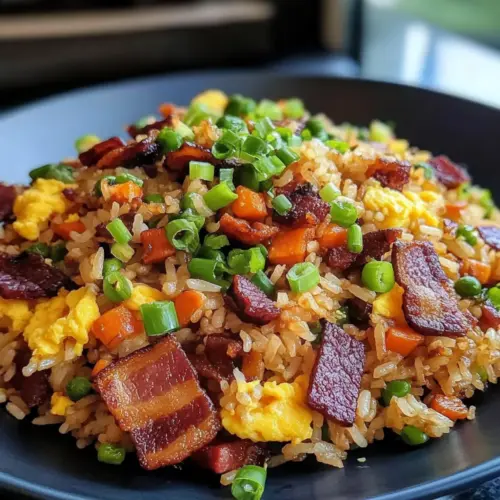 Herzhafter Frühstücks-Reis Zutaten: - 2 Tassen gekochter Reis - 2 Eier - 1 Tasse gefrorenes Gemüse - 2 Frühlingszwiebeln - 2 Esslöffel Sojasauce - 1 Esslöffel Sesamöl - Salz und Pfeffer nach Geschmack Anleitung: 1. In einer großen Pfanne das Sesamöl erhitzen. 2. Die Frühlingszwiebeln hinzufügen und kurz anbraten. 3. Das gefrorene Gemüse dazugeben und weiter braten, bis es warm ist. 4. Den gekochten Reis einrühren und gut vermischen. 5. Die Eier in eine kleine Schüssel schlagen, gut verrühren und dann in die Pfanne geben. 6. Rühren, bis die Eier vollständig gekocht sind. 7. Mit Sojasauce, Salz und Pfeffer abschmecken. 8. Servieren und genießen.