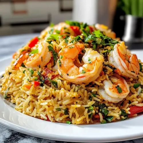 Garnelenreis mit Kräutern