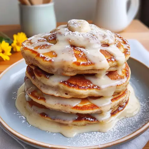 Zimtschnecken-Hüttenkäse-Pfannkuchen