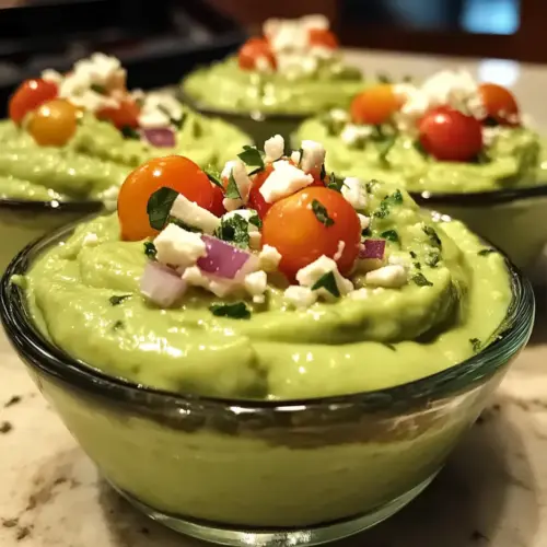 Cremige Avocado-Dip-Tassen