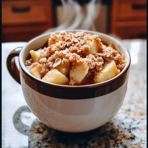 Protein Apfel-Crisp aus der Tasse