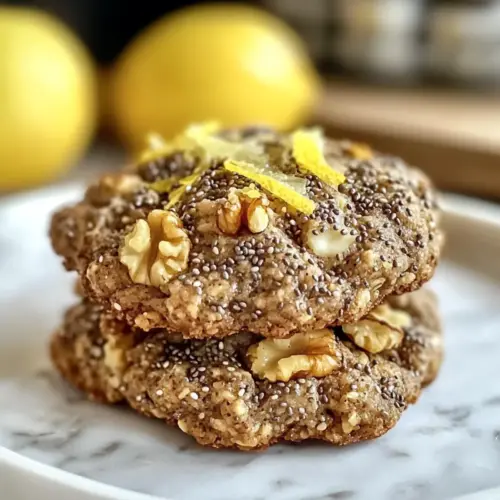 Zesty Zitrone Chia Frühstücksplätzchen